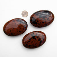 Obsidian - Mahogany, Palm Stones