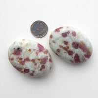 Pink Tourmaline - Palm Stone, Polished