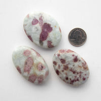 Pink Tourmaline - Palm Stone, Polished