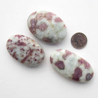 Pink Tourmaline - Palm Stone, Polished