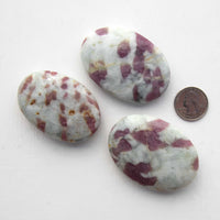 Pink Tourmaline - Palm Stone, Polished