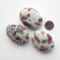 Pink Tourmaline - Palm Stone, Polished