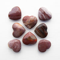 Petrified Wood - Heart, Polished