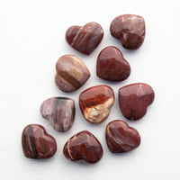 Petrified Wood - Heart, Polished