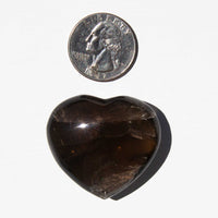 Smoky Quartz - Hearts, Medium Color