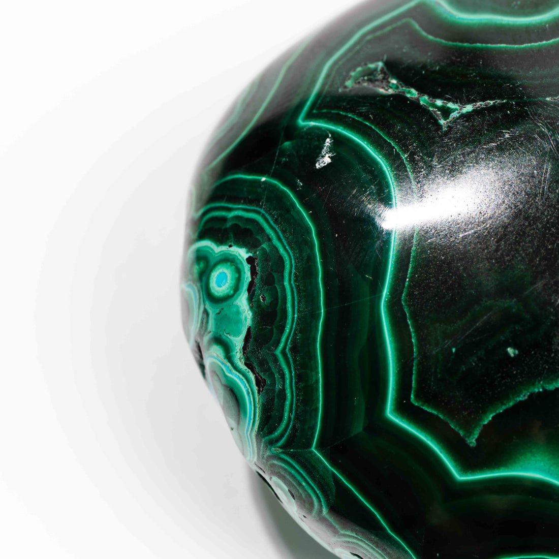 Chrysocolla w/ Malachite - Polished