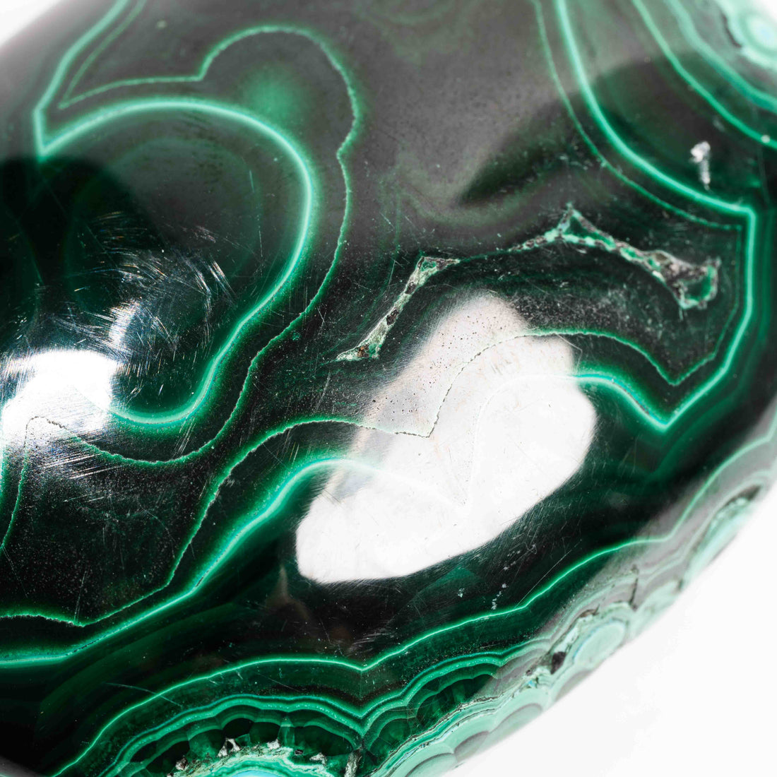 Chrysocolla w/ Malachite - Polished
