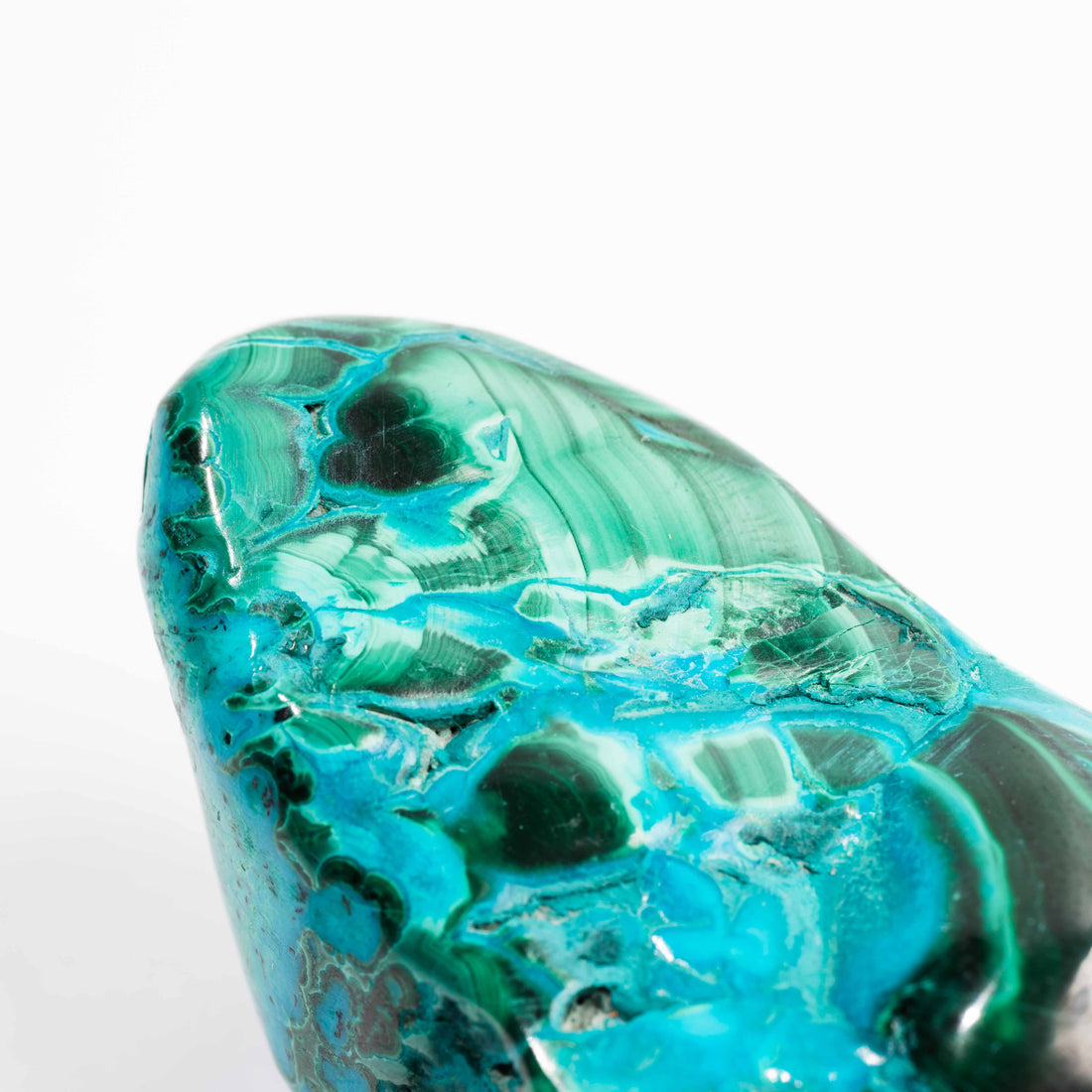 Chrysocolla w/ Malachite - Polished