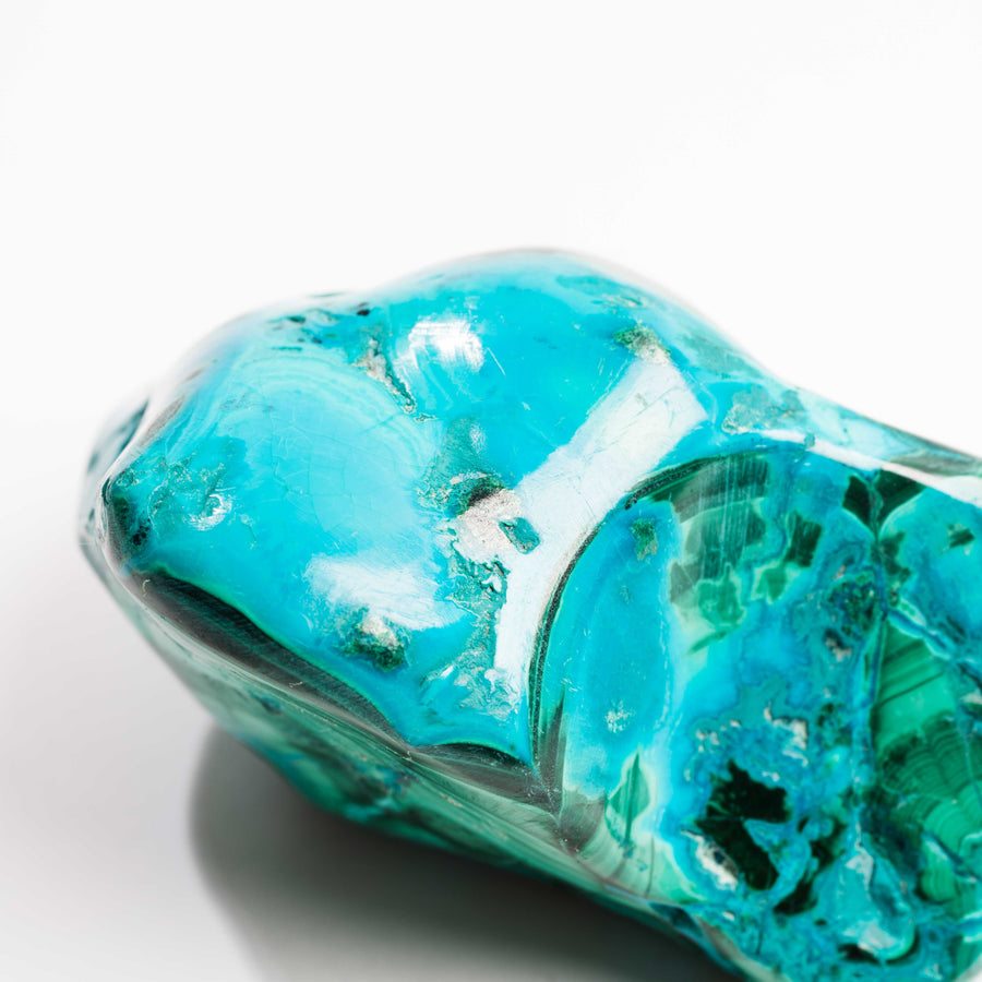 Chrysocolla w/ Malachite - Polished