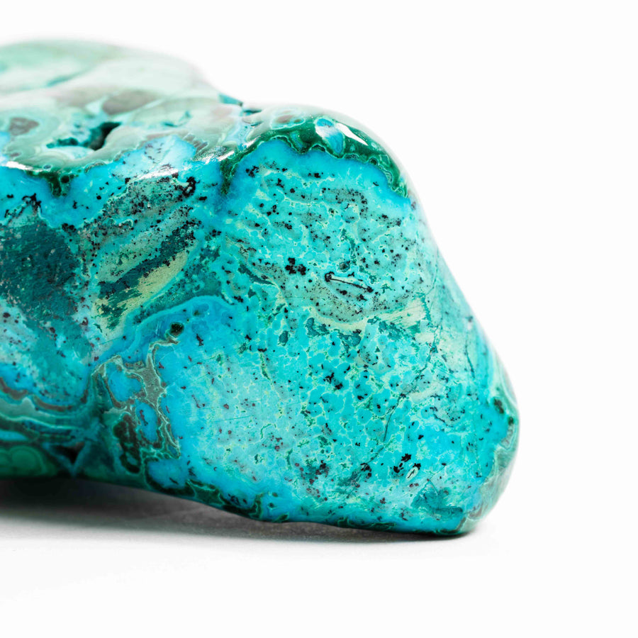 Chrysocolla w/ Malachite - Polished