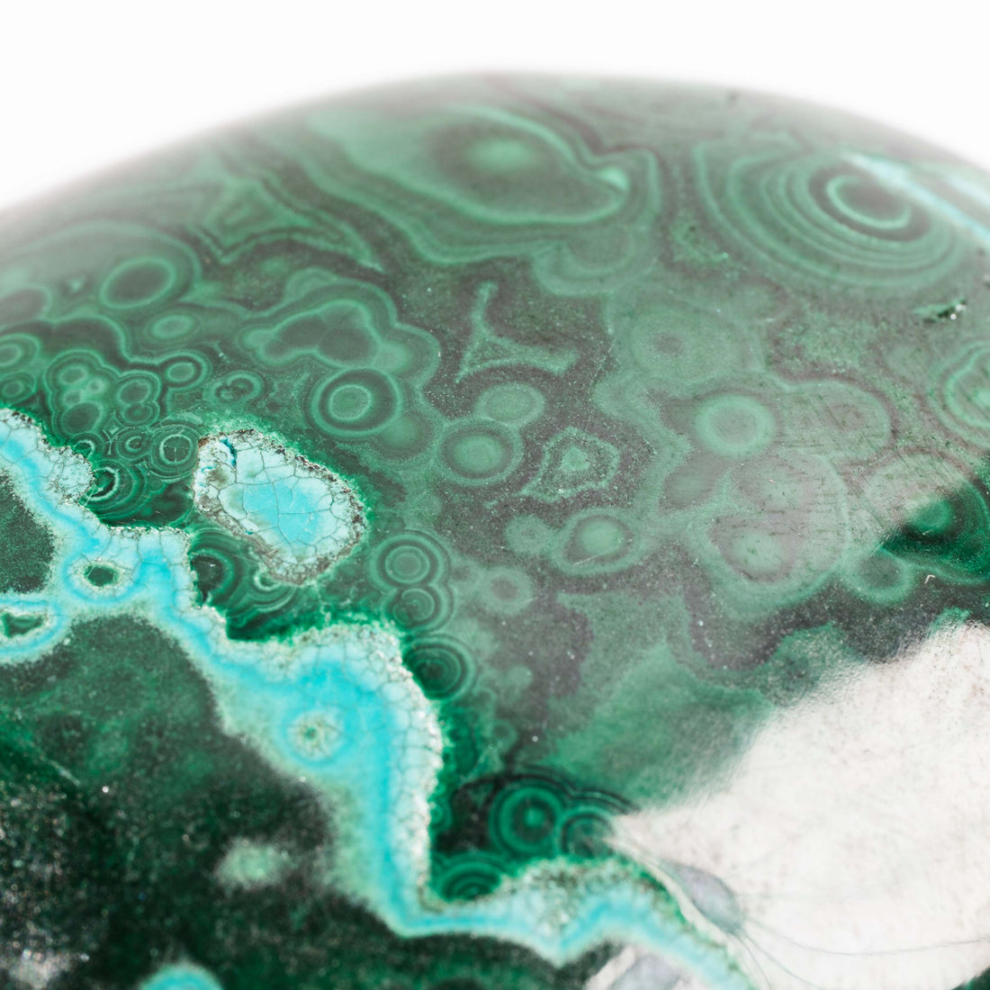 Chrysocolla w/ Malachite - Polished