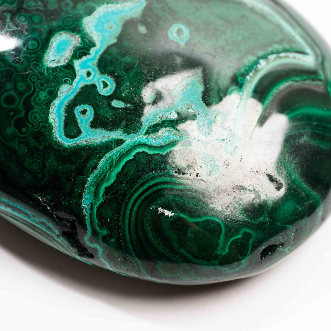 Chrysocolla w/ Malachite - Polished