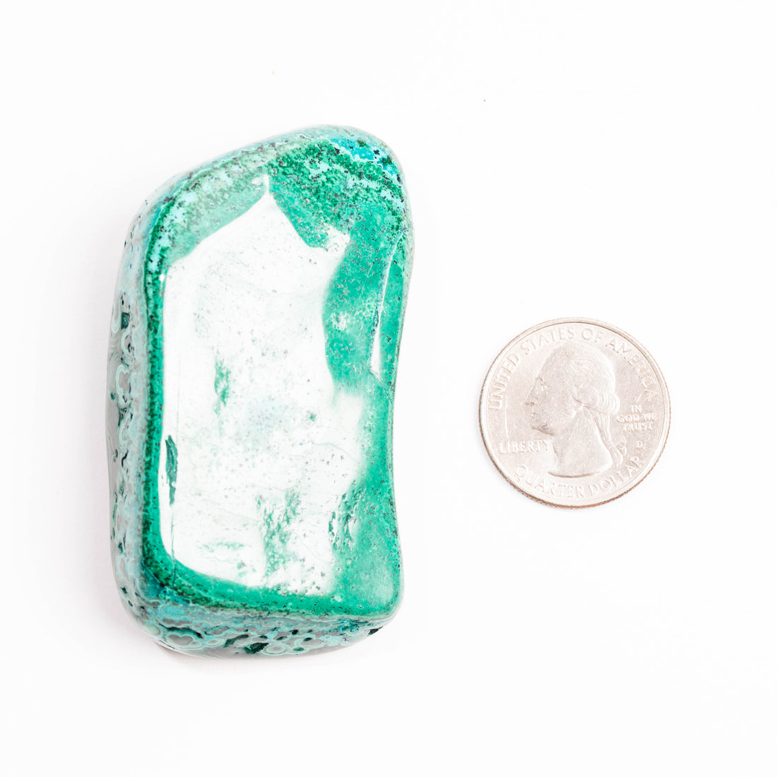 Chrysocolla w/ Malachite - Polished