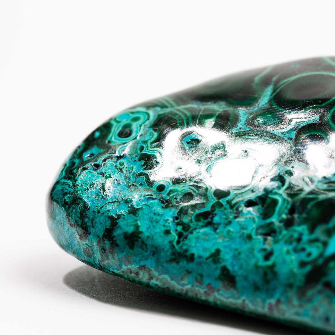 Chrysocolla w/ Malachite - Polished