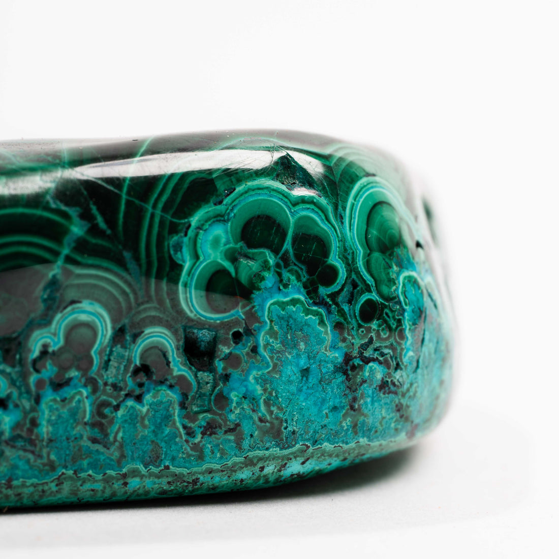 Chrysocolla w/ Malachite - Polished