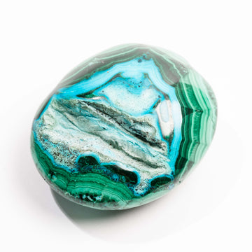 Chrysocolla w/ Malachite - Polished