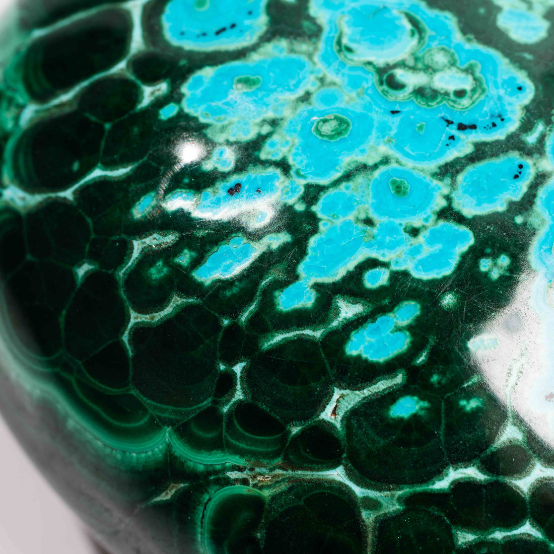 Chrysocolla w/ Malachite - Polished