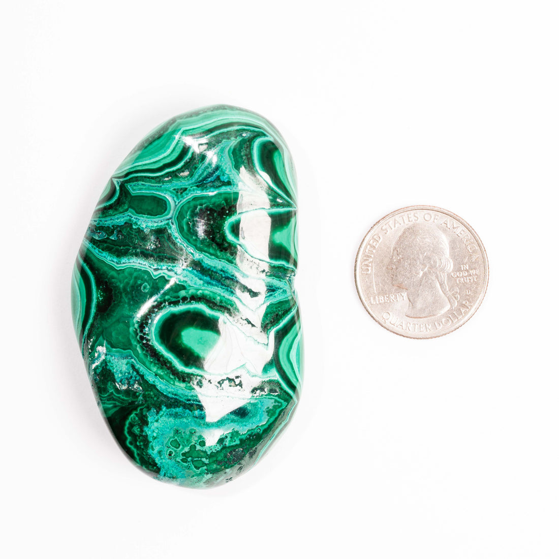 Chrysocolla w/ Malachite - Polished