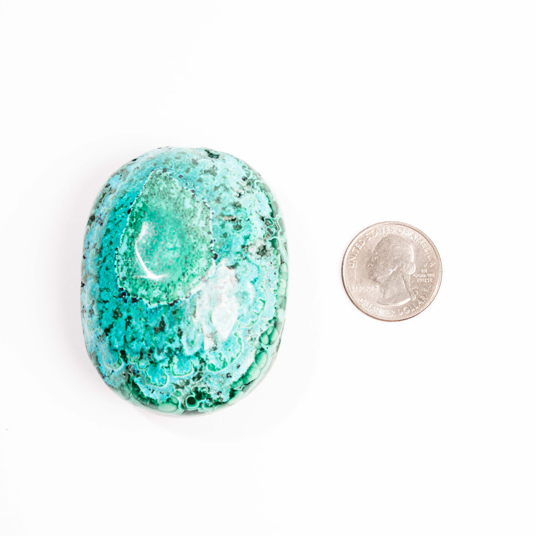 Chrysocolla w/ Malachite - Polished