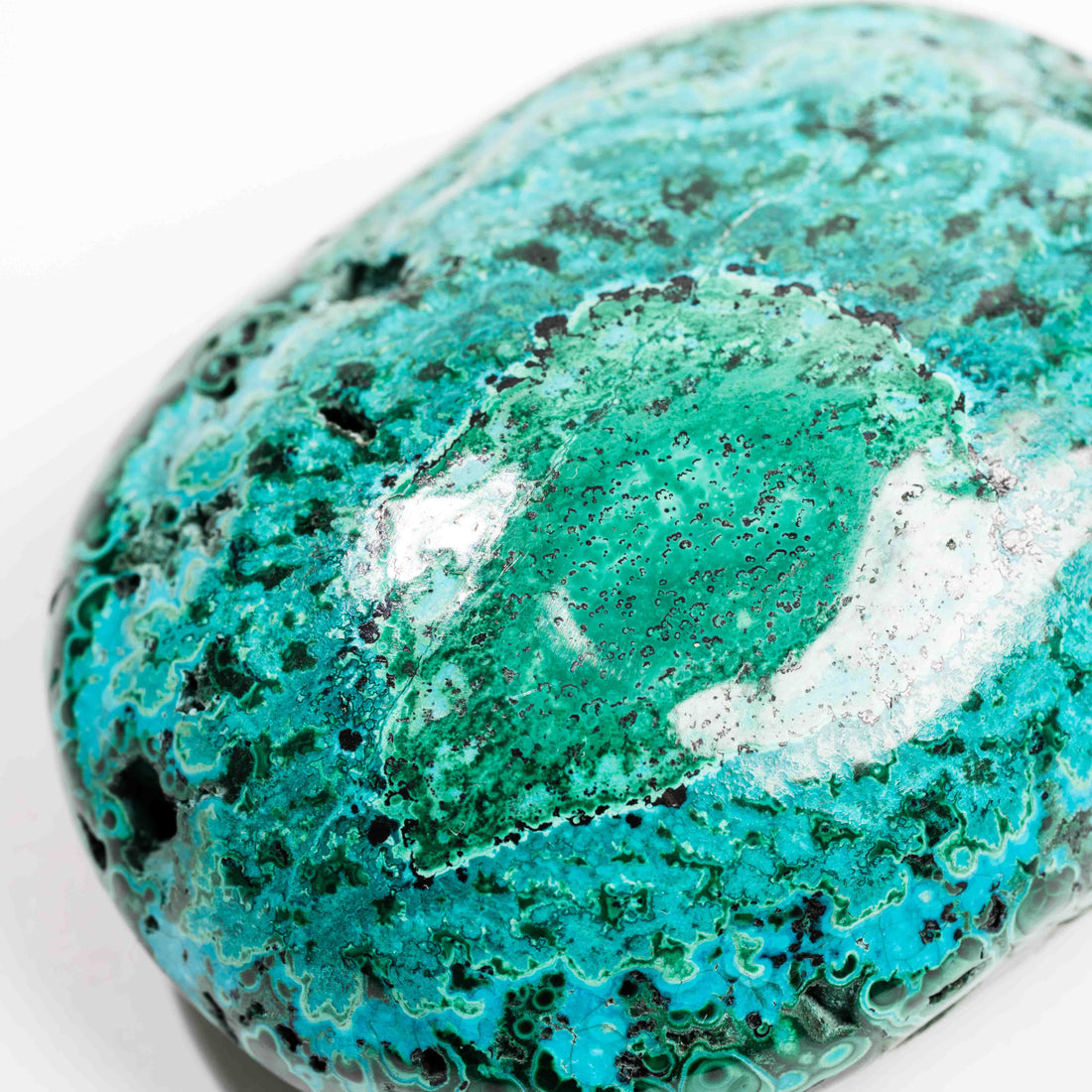 Chrysocolla w/ Malachite - Polished