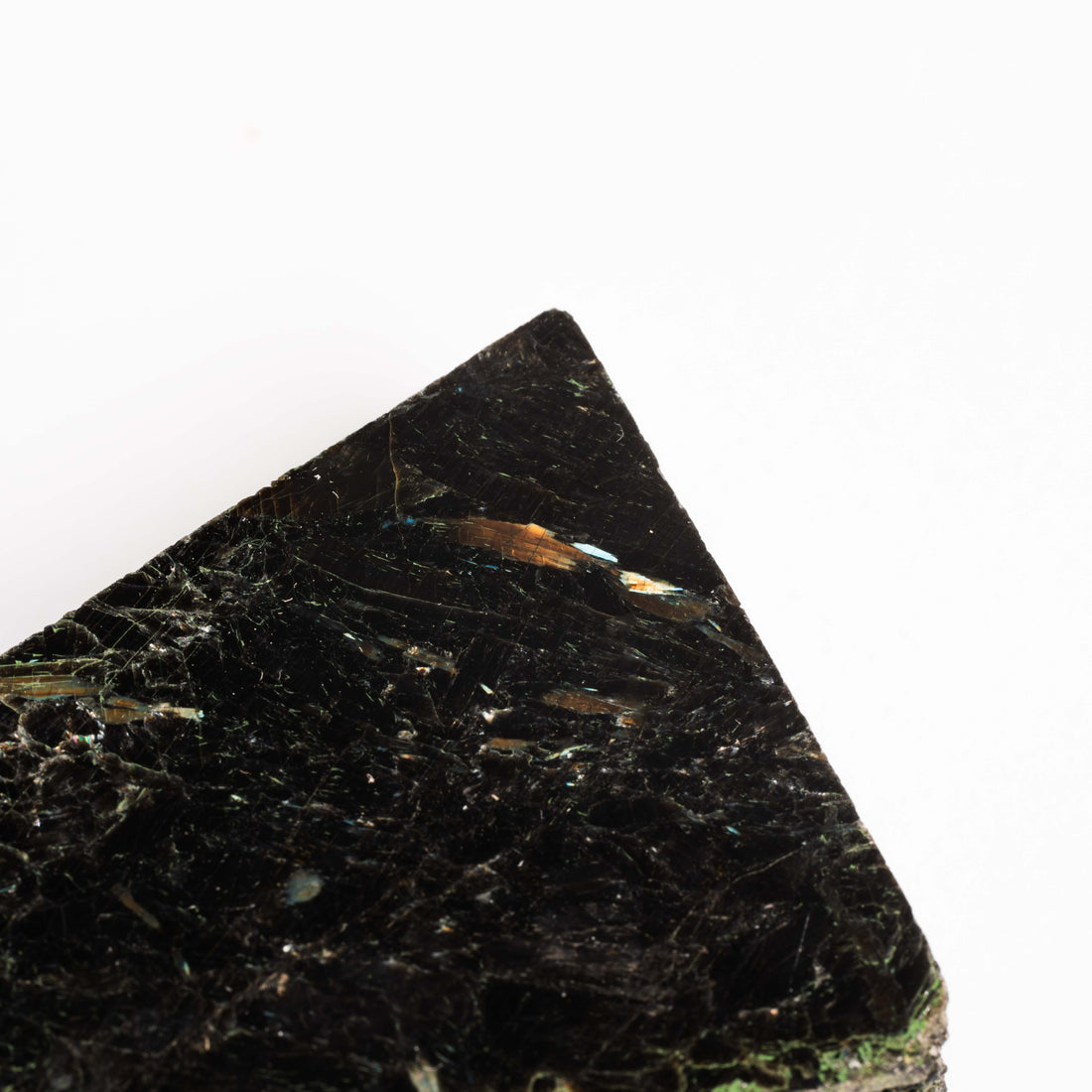 Numite Color Nuummite - Slab – Pink Heart Healing
