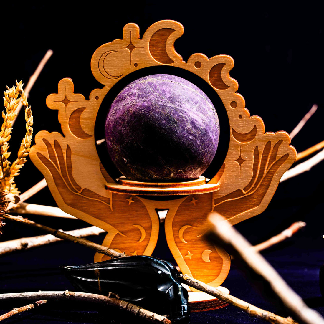 Sphere Stand - Ethereal Hands (Large)