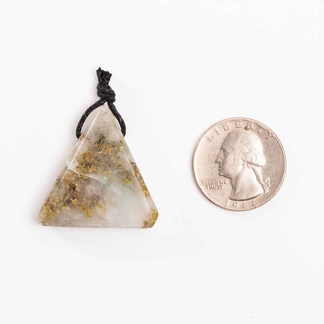Ajoite & Epidote in Chalcedony - Pendant