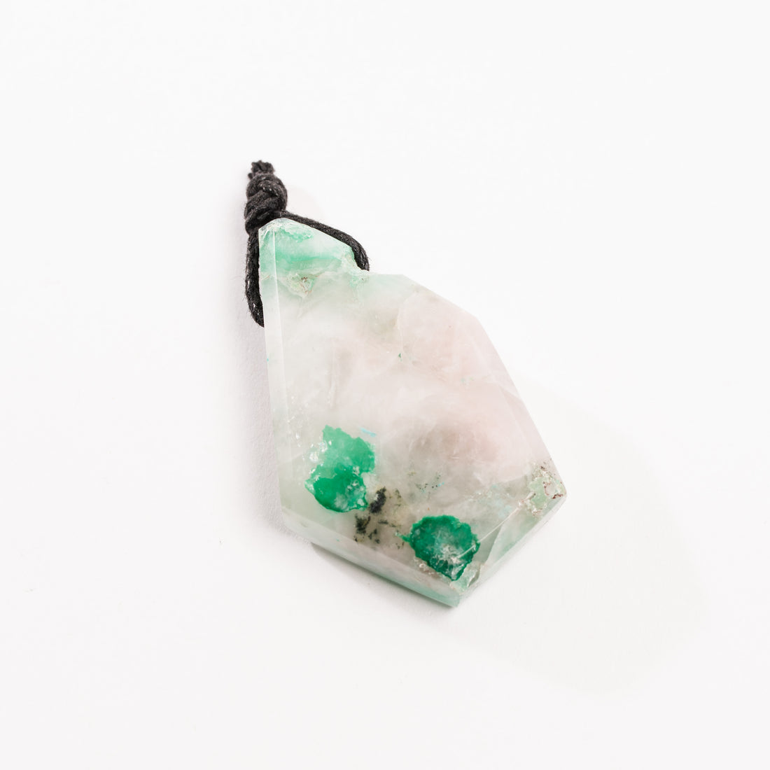Ajoite & Epidote in Chalcedony - Pendant