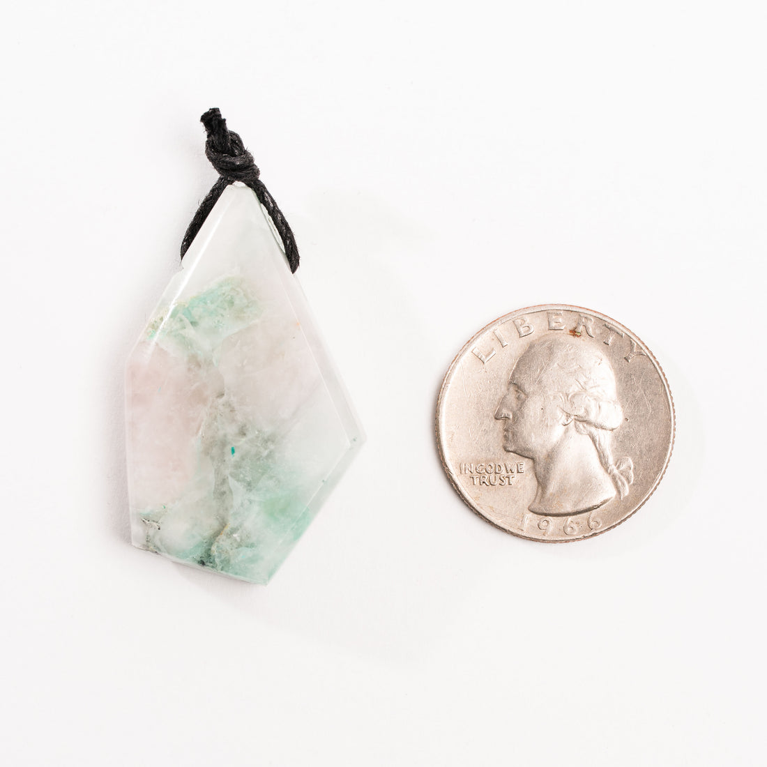 Ajoite & Epidote in Chalcedony - Pendant