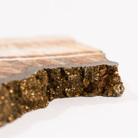 Barite w/ Pyrite - Slab