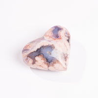Agate, Blue Flower- Heart