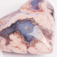Agate, Blue Flower- Heart
