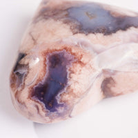 Agate, Blue Flower- Heart