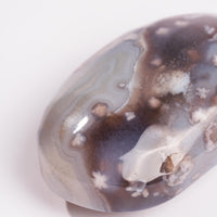 Agate, Blue Flower- Palm