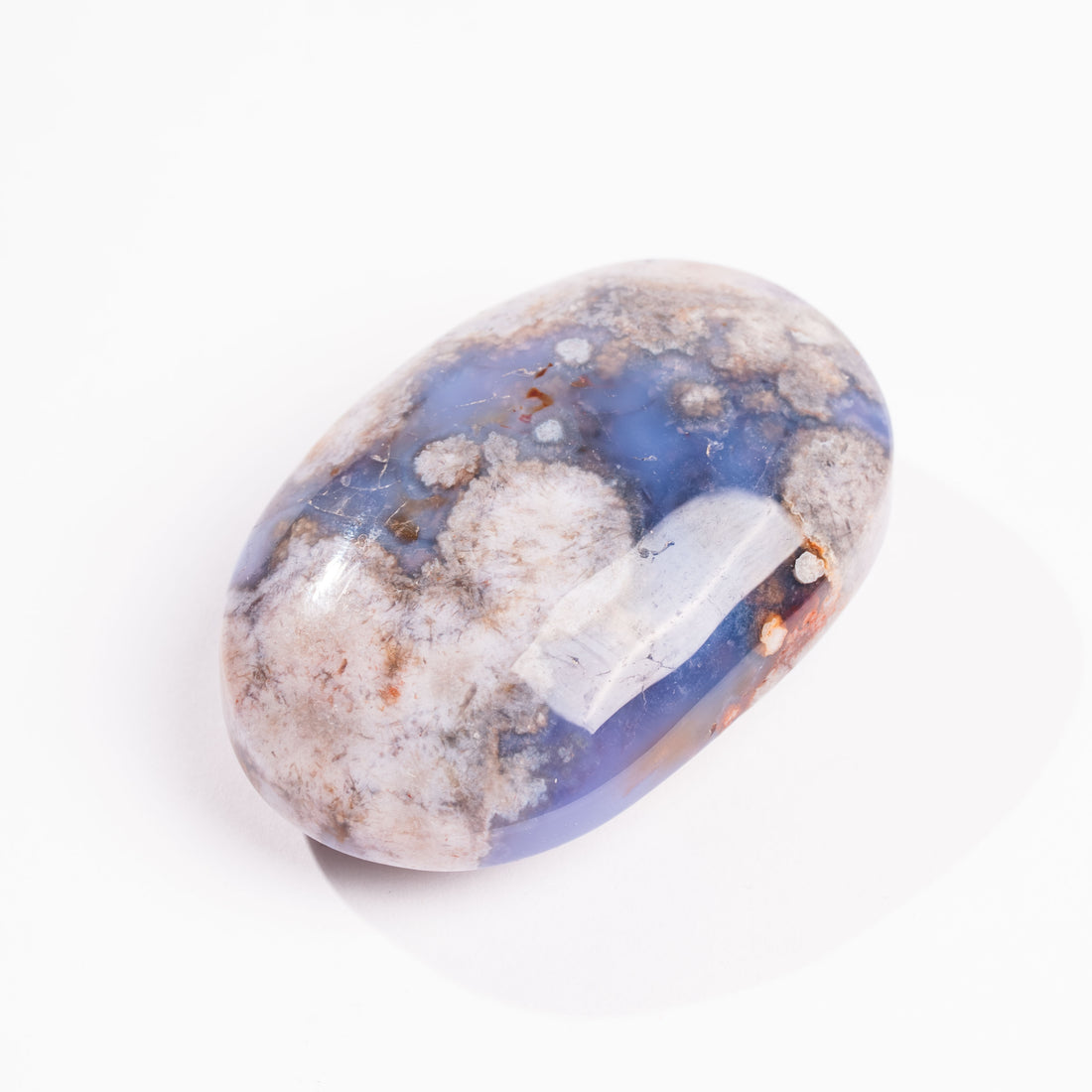 Agate, Blue Flower- Palm