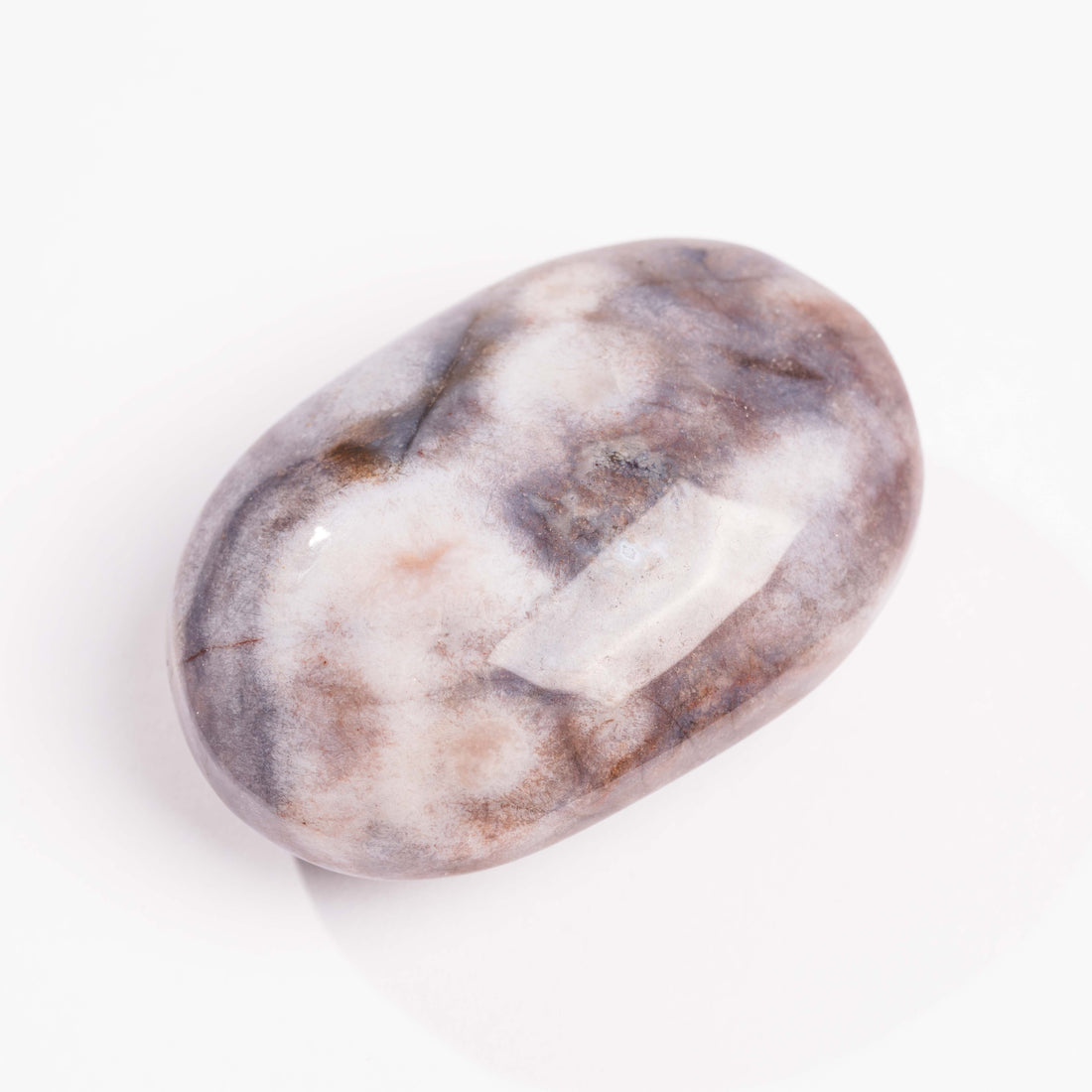 Agate, Blue Flower- Palm