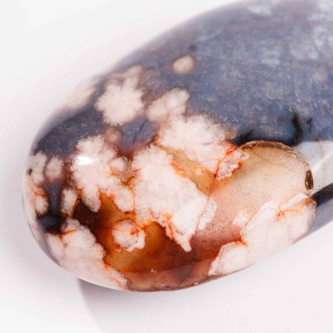 Agate, Blue Flower- Palm