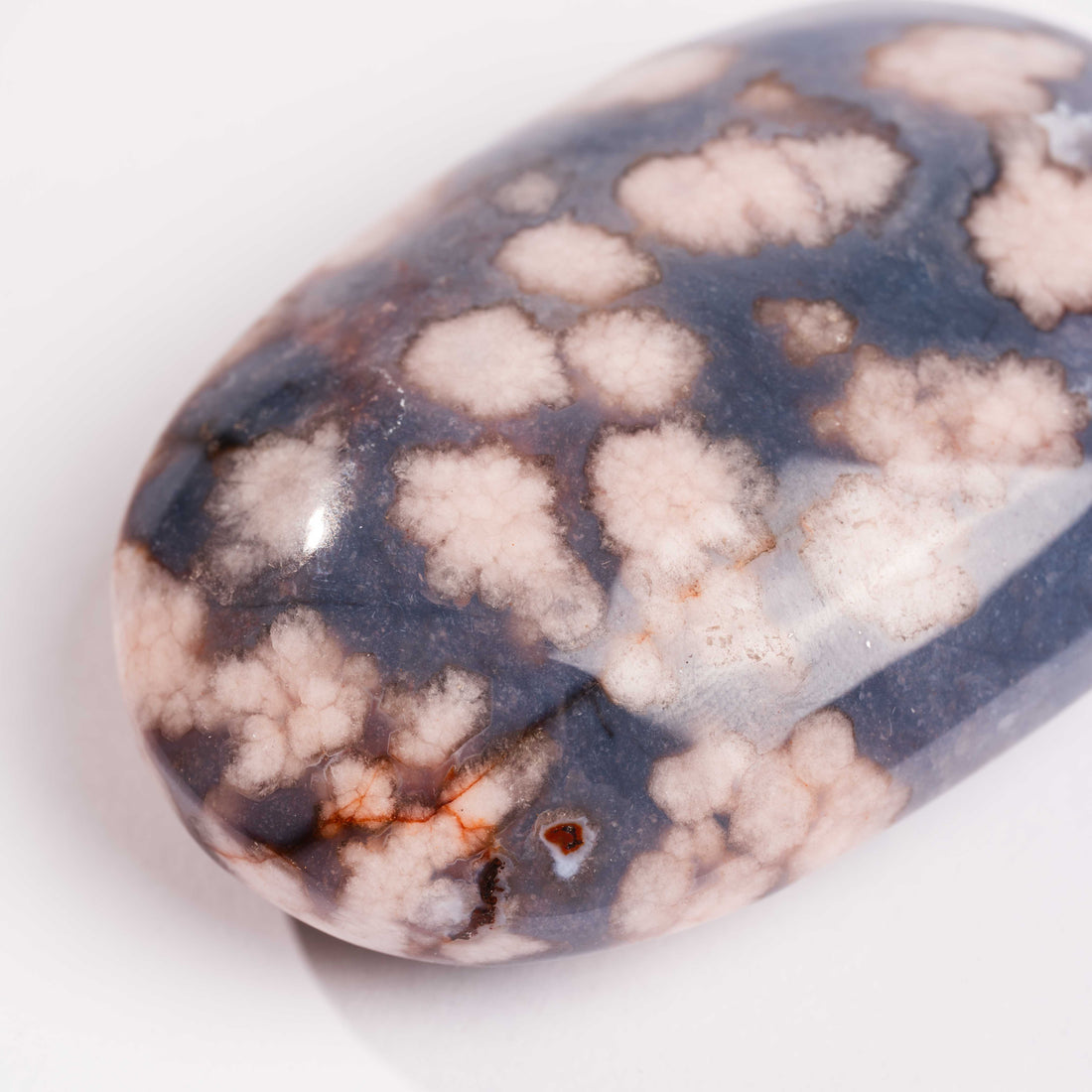 Agate, Blue Flower- Palm