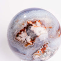 Agate, Blue Flower- Sphere
