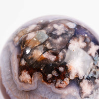 Agate, Blue Flower- Sphere