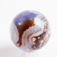 Agate, Blue Flower- Sphere