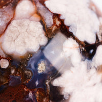 Agate, Blue Flower- Sphere
