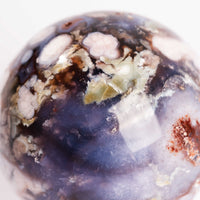 Agate, Blue Flower- Sphere