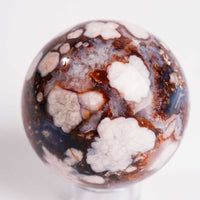 Agate, Blue Flower- Sphere