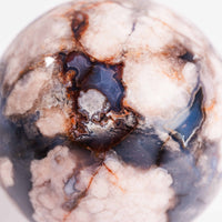 Agate, Blue Flower- Sphere