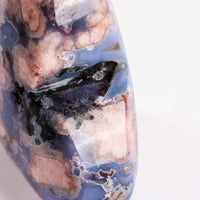 Agate, Blue Flower- Heart