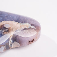 Agate, Blue Flower- Heart