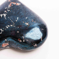 Covellite - Heart, Polished