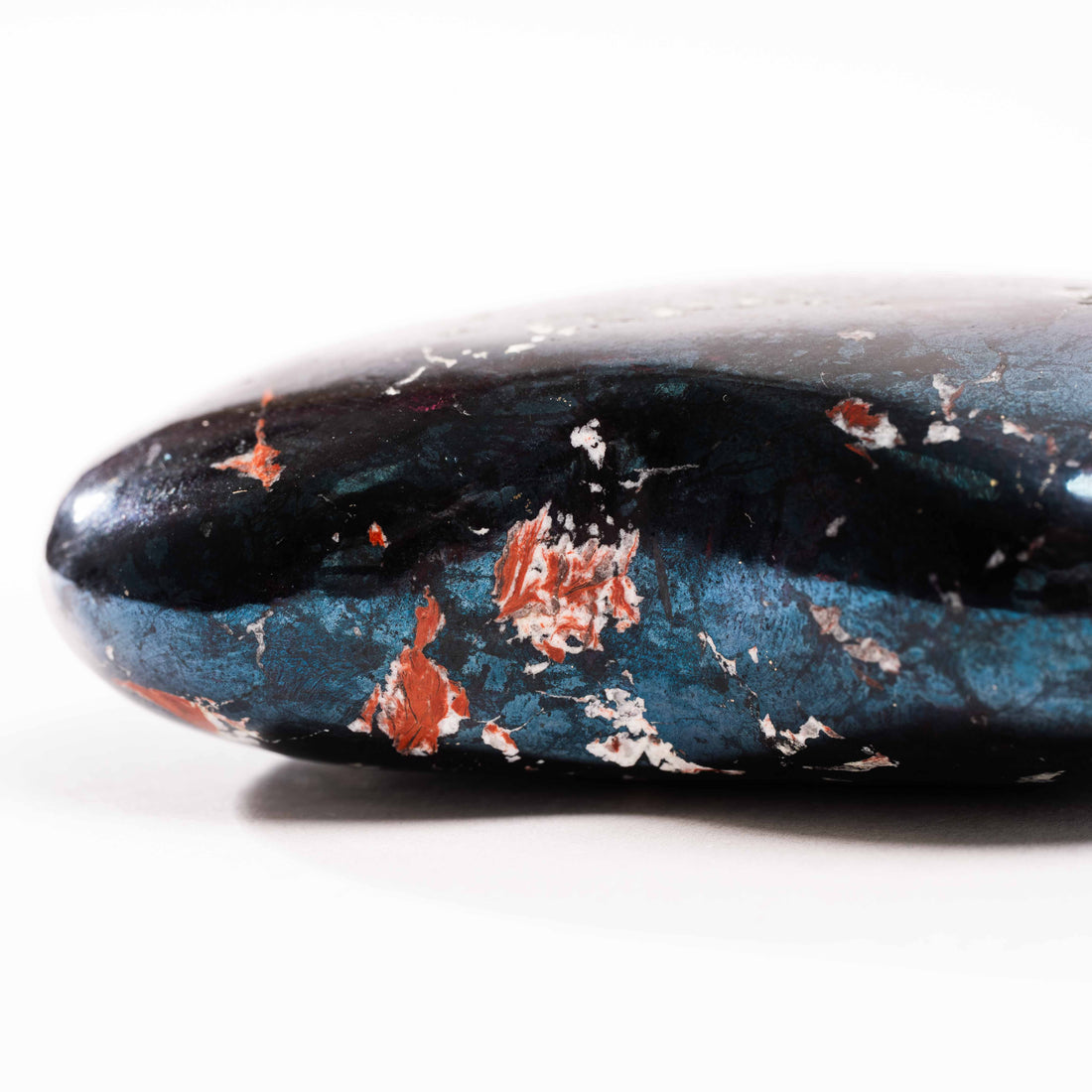 Covellite - Heart, Polished