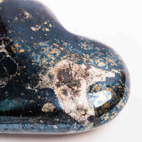 Covellite - Heart, Polished